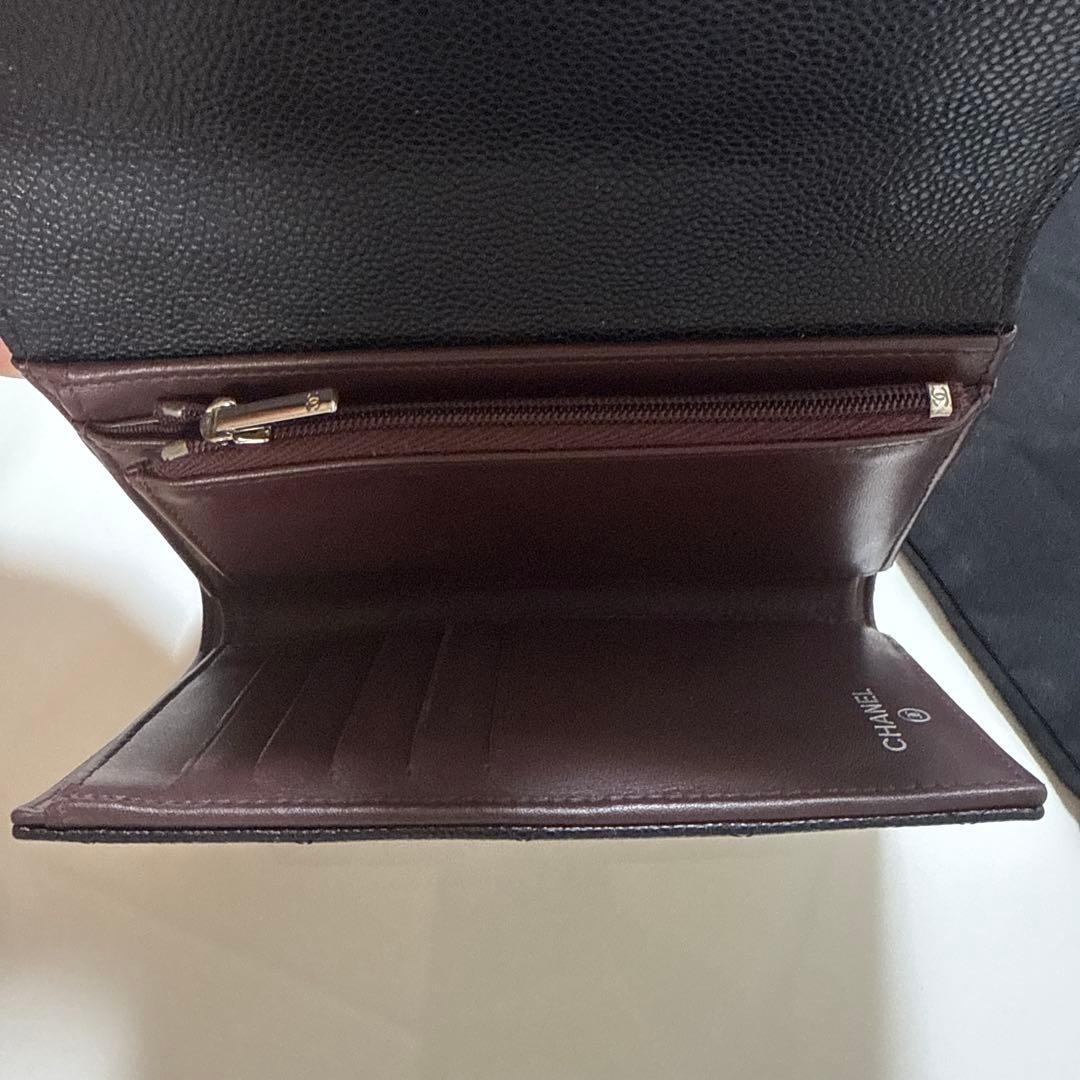 CHANEL マトラッセキャビアスキン　財布