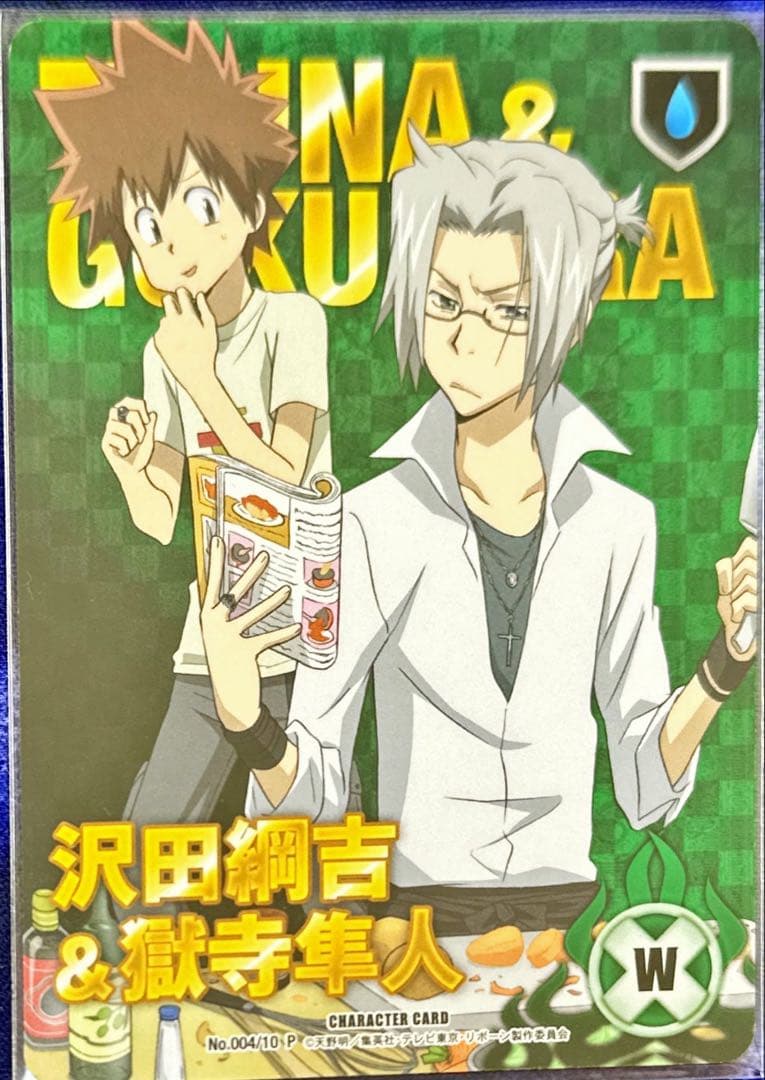 沢田綱吉＆獄寺隼人 CCG PRカード 緑 ツナ