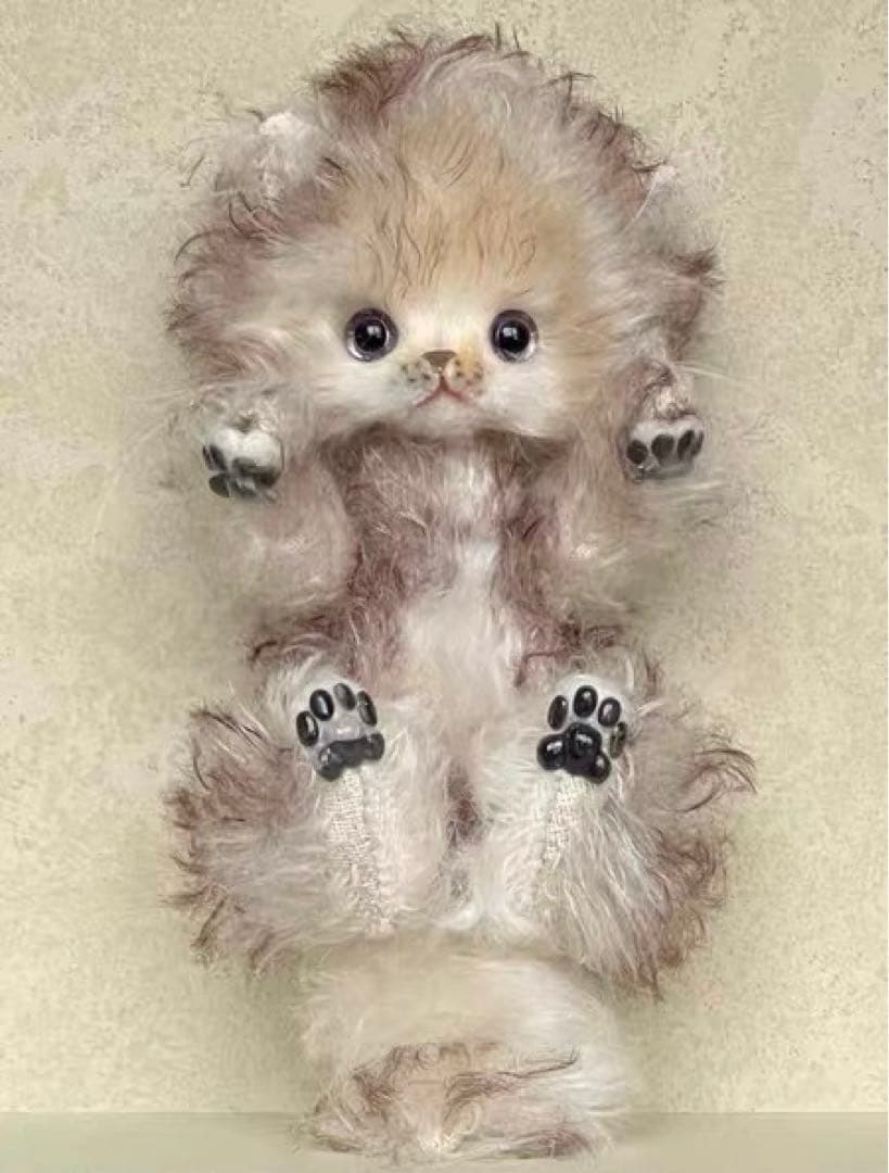 愛おしい猫ちゃん アーティストベア 海外作家様 ハンドメイド ぬいぐるみ