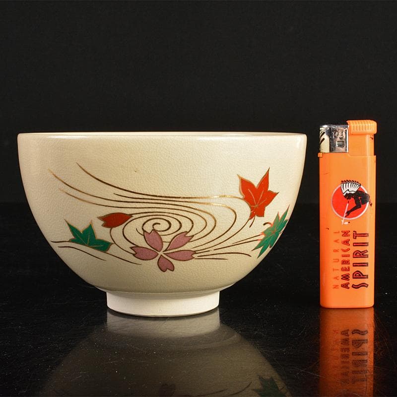 京焼　平安原平造　色絵金彩　仁清写　雲錦　数茶碗　十客　共箱　M　R7414B