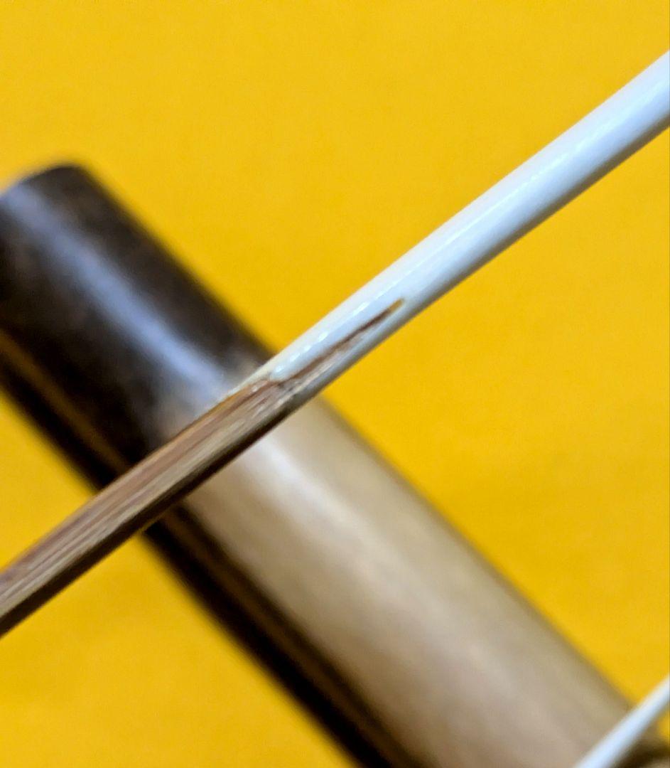 【閉店売り尽し】本煤竹挟継茶杓&菓子切２点セット　定寸利休型