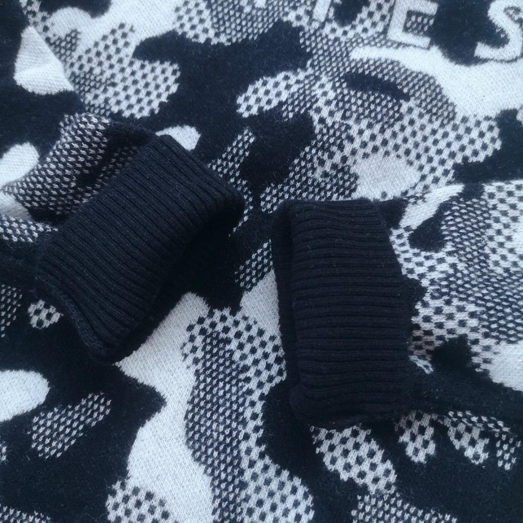 ハルるん様！パーリーゲイツ　ブラックカモフラニット　カシミヤ混　上田桃子プロ着用