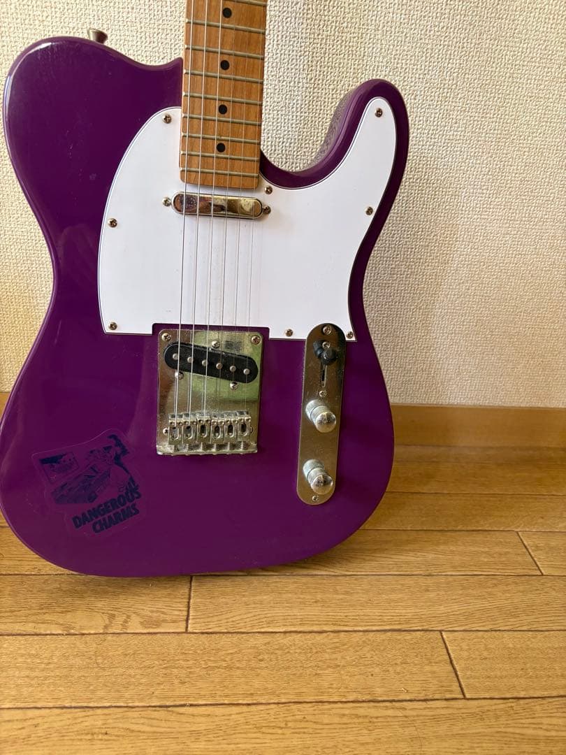 プレイテックテレキャスター パープル ローステッドネック・ピックアップ交換済