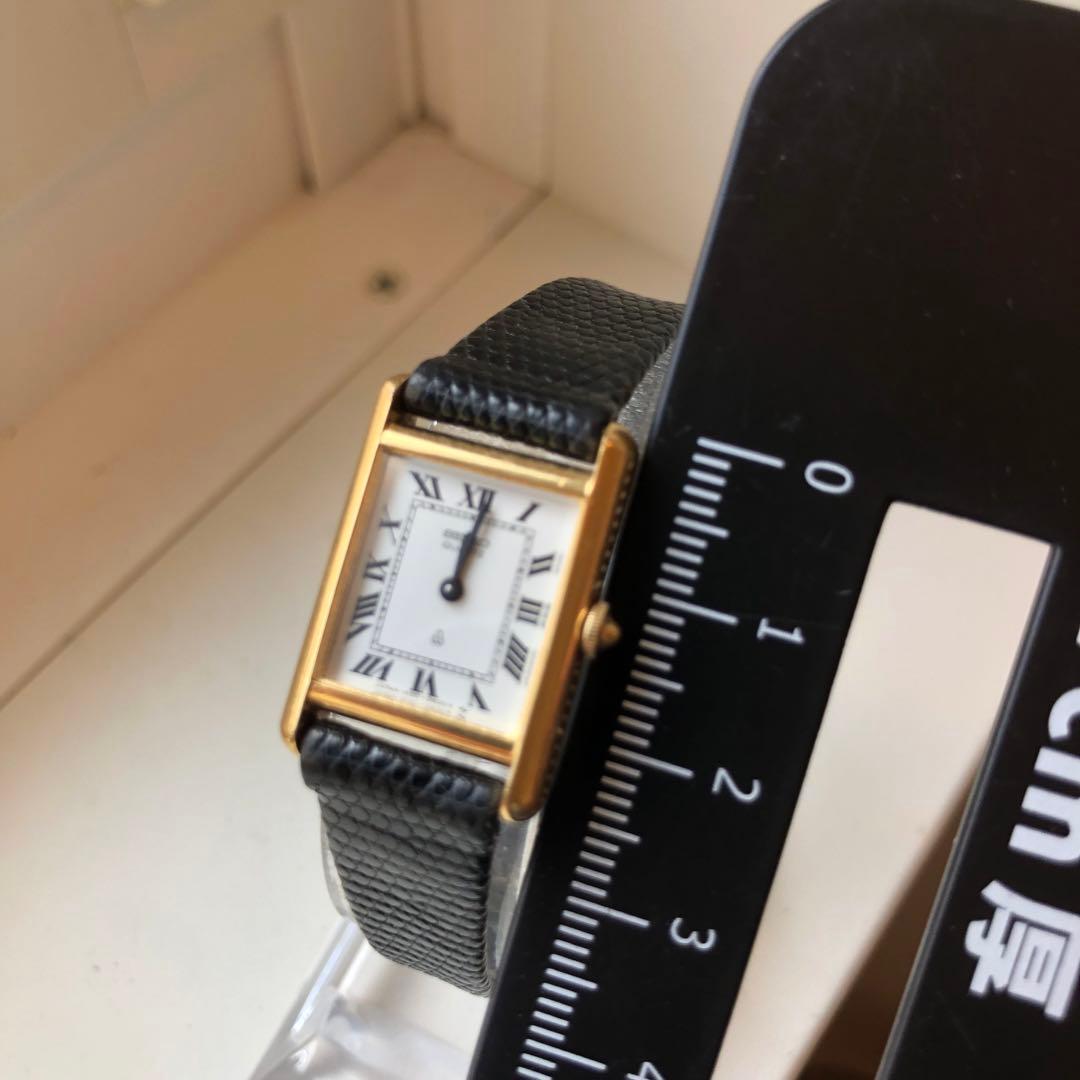 【美品】SEIKO セイコー　タンク　ローマン　稼働品　レザーベルト 時計