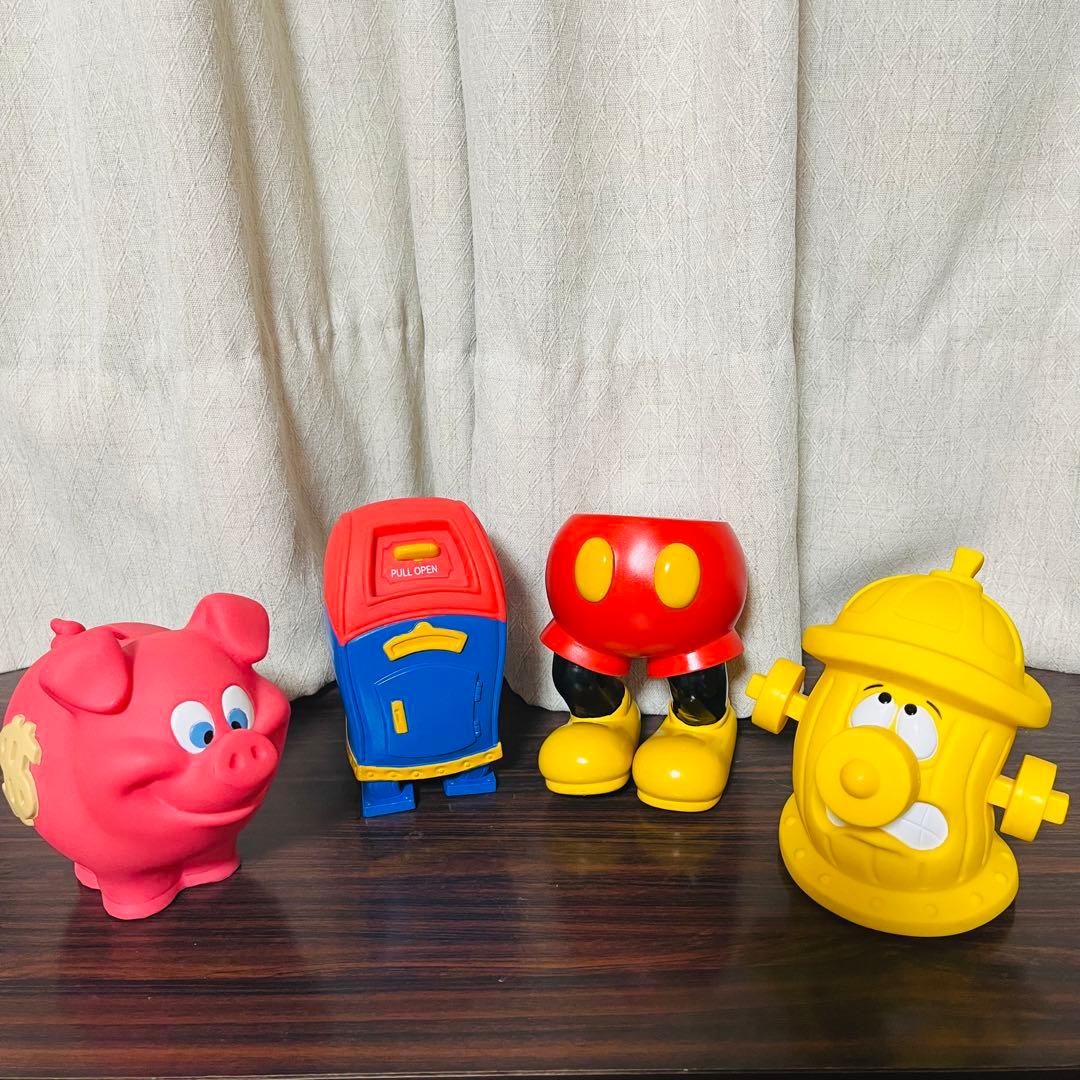 ディズニーランド トゥーンタウン 貯金箱 4点セット