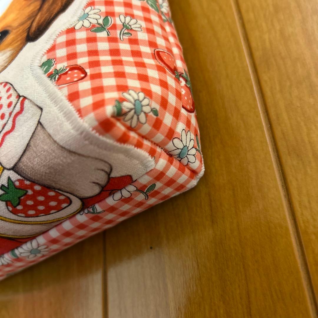 ハンドメイド　コヤンイサムチョン　マチ付きポーチ