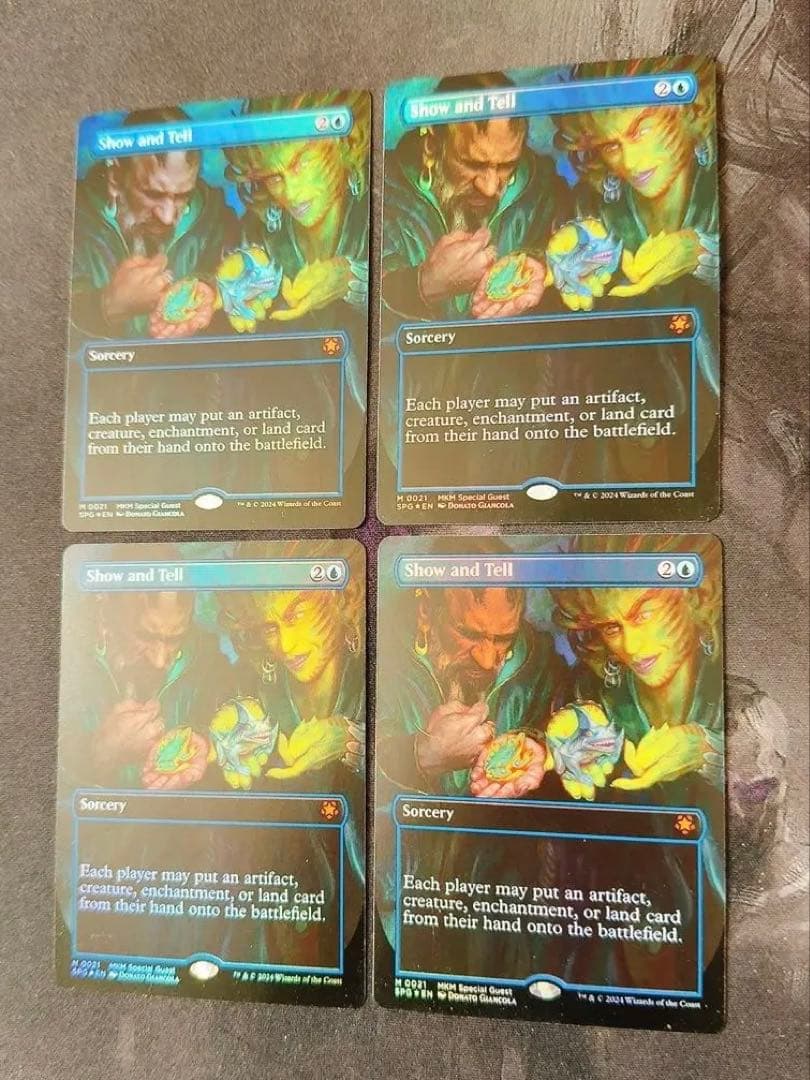 【スペシャルゲストfoil】実物提示教育　英語　4枚セット