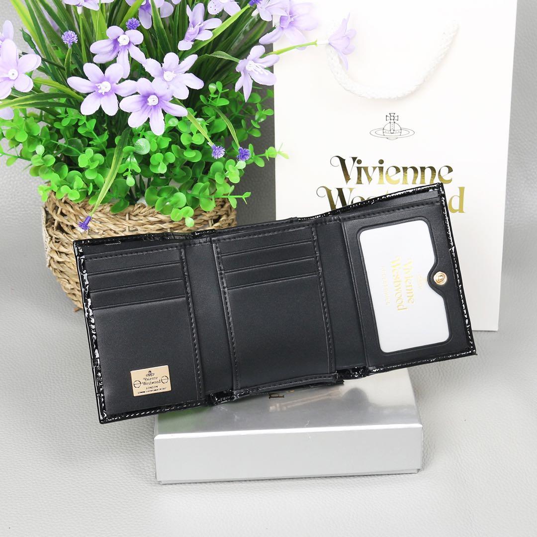 Vivienne Westwood ブラック三つ折り財布 金マーク-913110