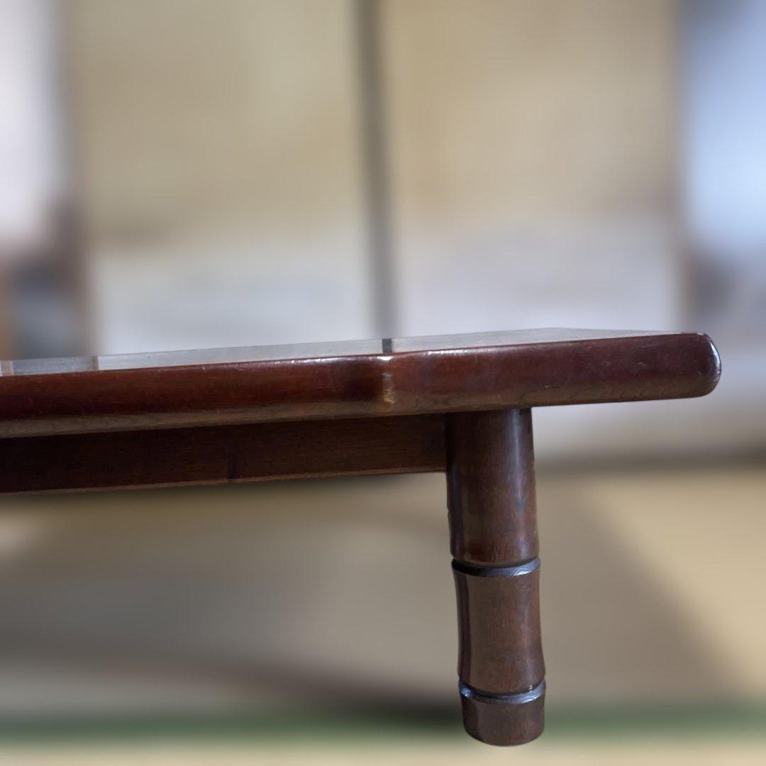 木製 座卓 和室テーブル 木目 ダークブラウン