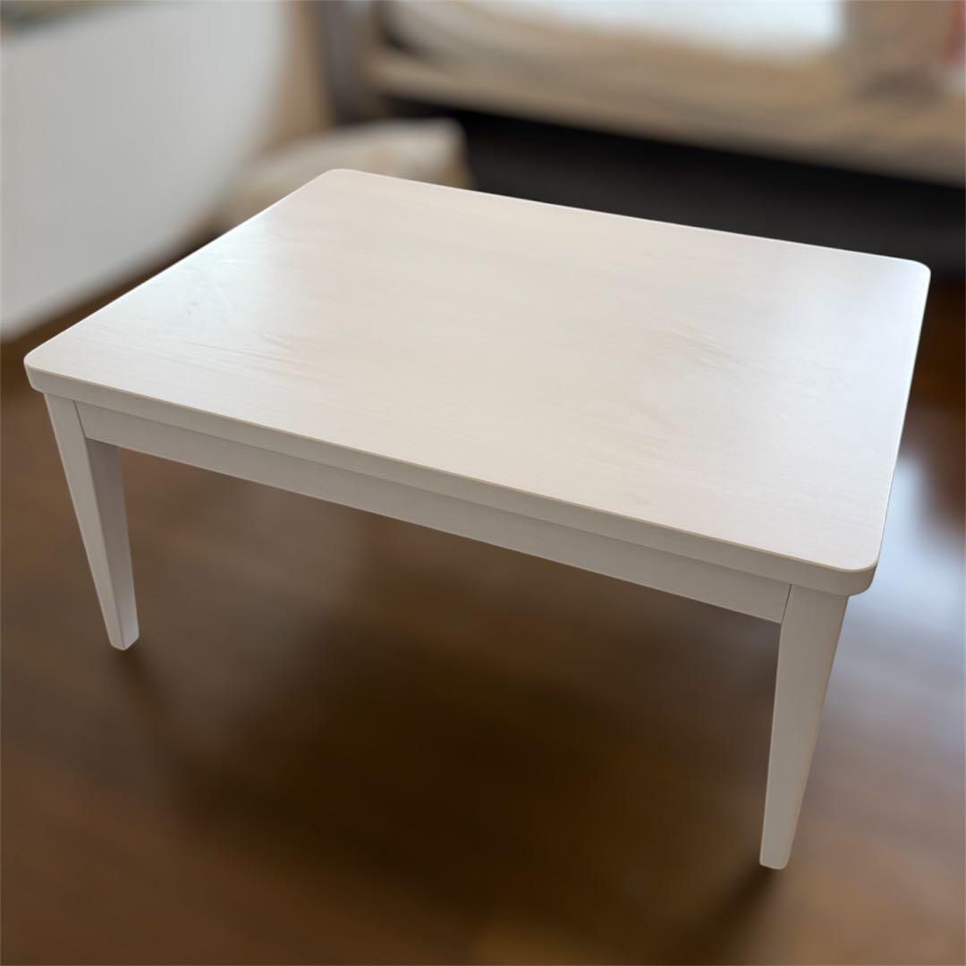 【引き取り限定】フランフラン こたつテーブル ポコモコファーこたつ布団セット