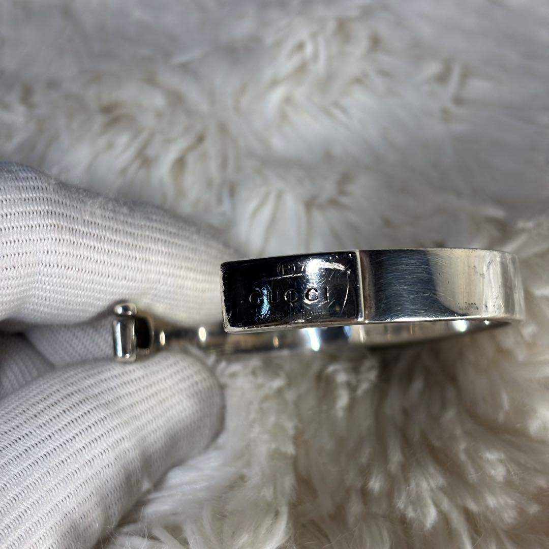 GUCCI シルバーバングル　silver925 サイズ18 腕輪　ブレスレット
