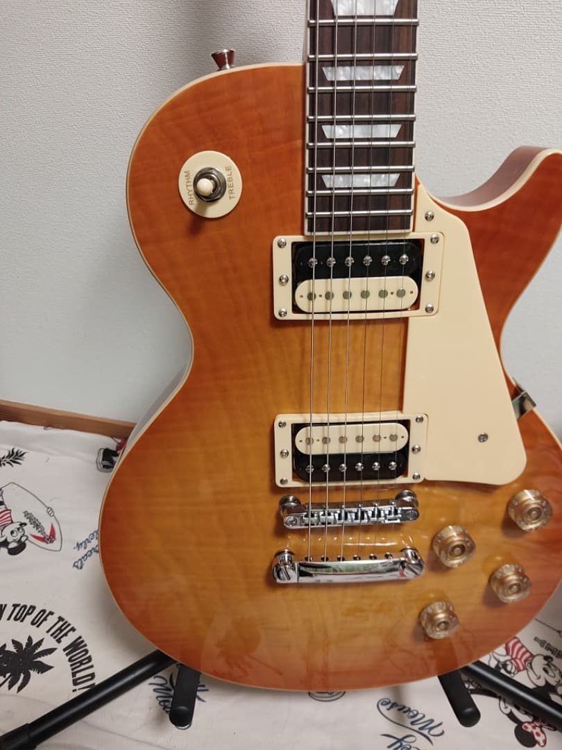 【グレー】Bacchus BLP-FMH/R HB レスポールタイプ