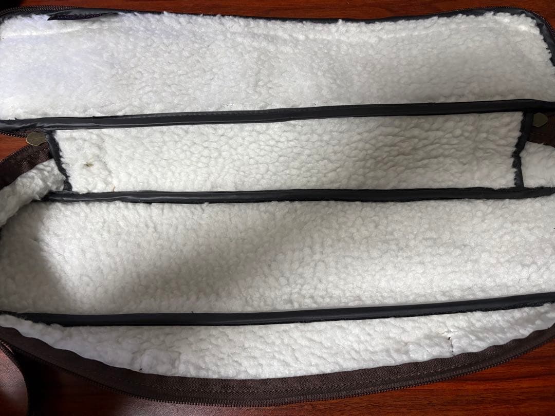 Sハヤシ　フルートケースカバー　ブラウン 合成皮革