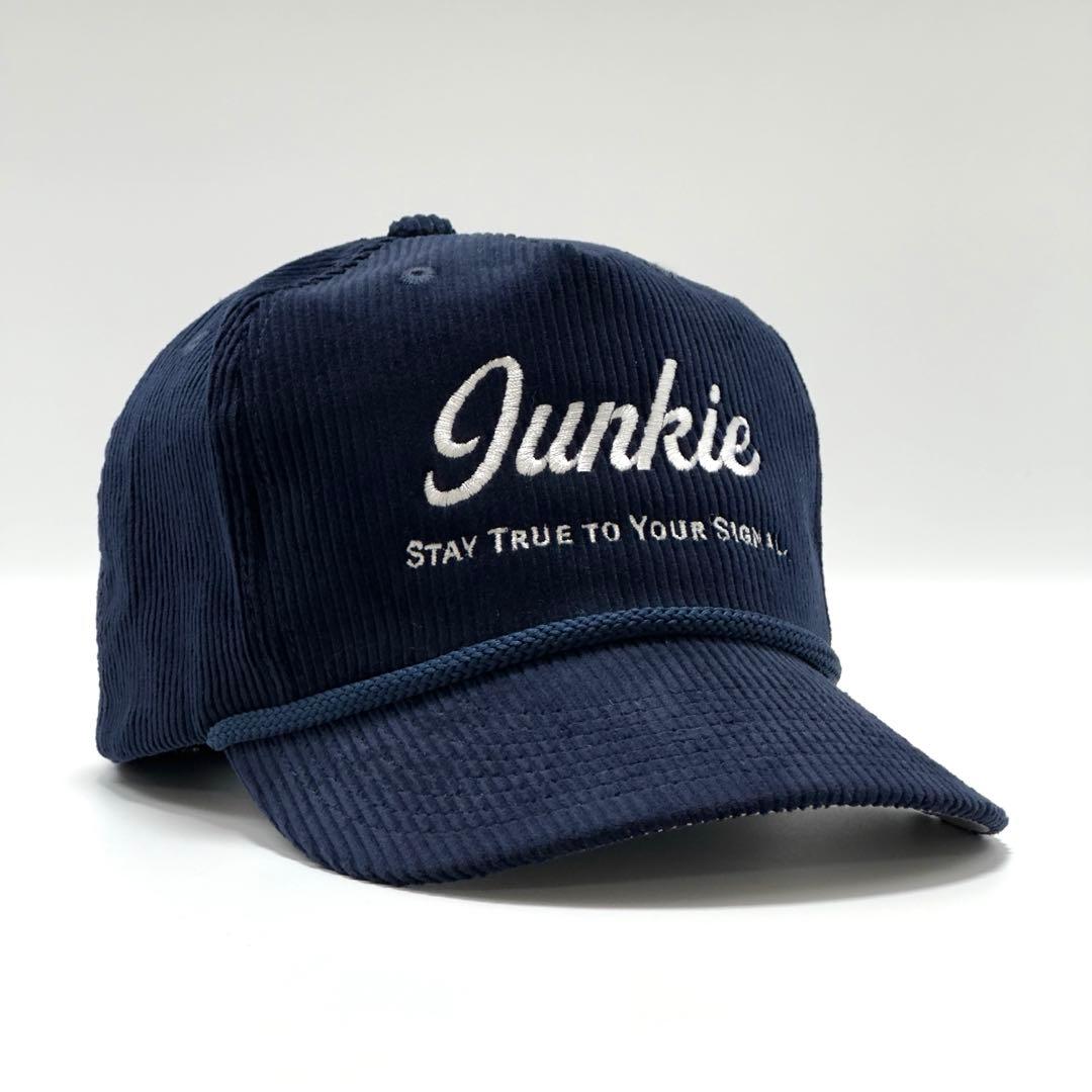 【コーデュロイ】Junkie トラッカーキャップ ネイビー