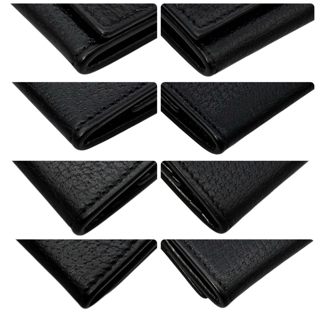 美品 グッチ マーモント ケース 小銭入れ レザー GG柄 ブラック 財布