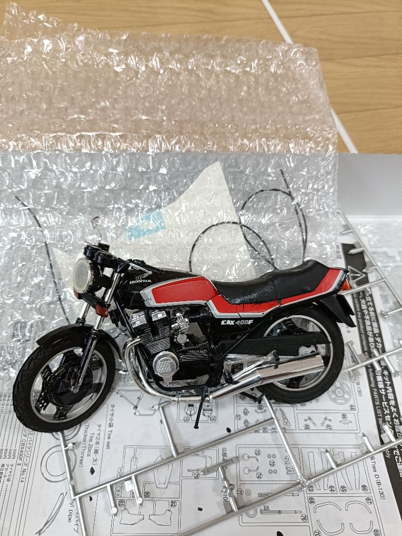 青島 1/12スケール Z2 750-RS 、CBX400 F2 （制作途中）