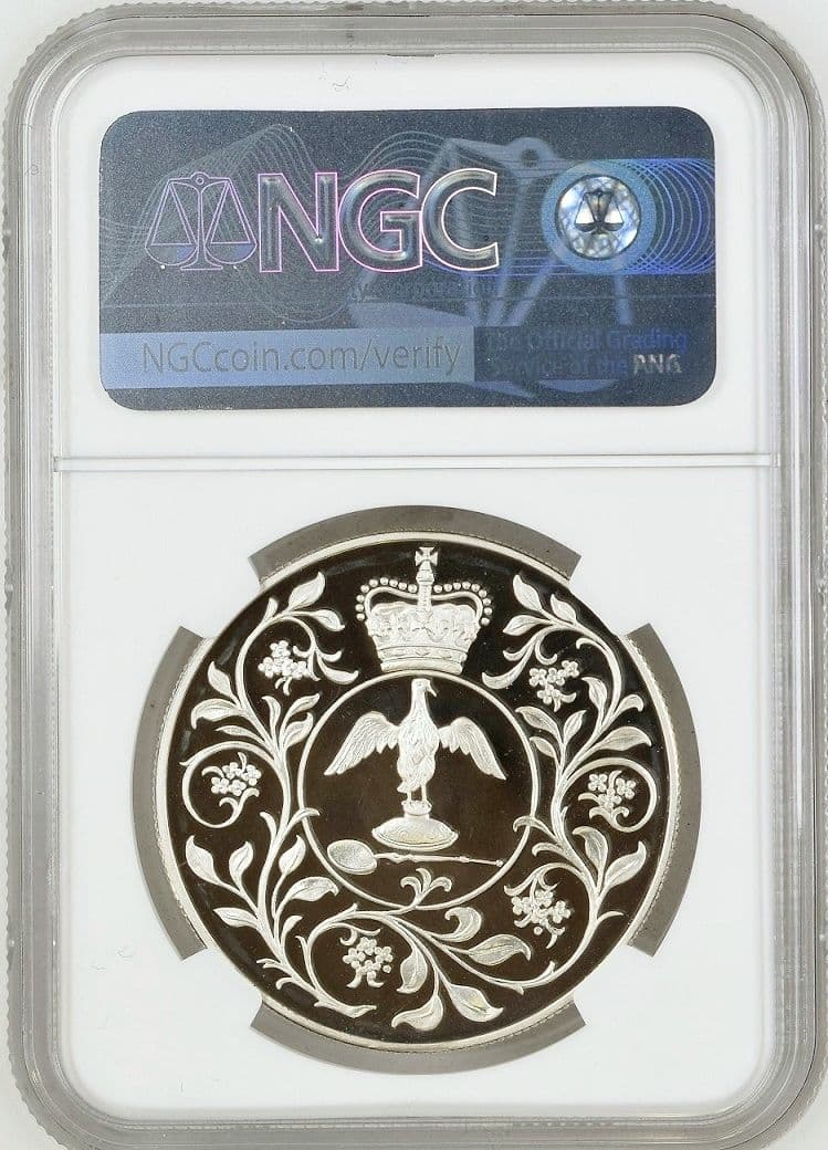 1977年 イギリス シルバージュビリー エリザベス2世 25P 銀貨 PF68