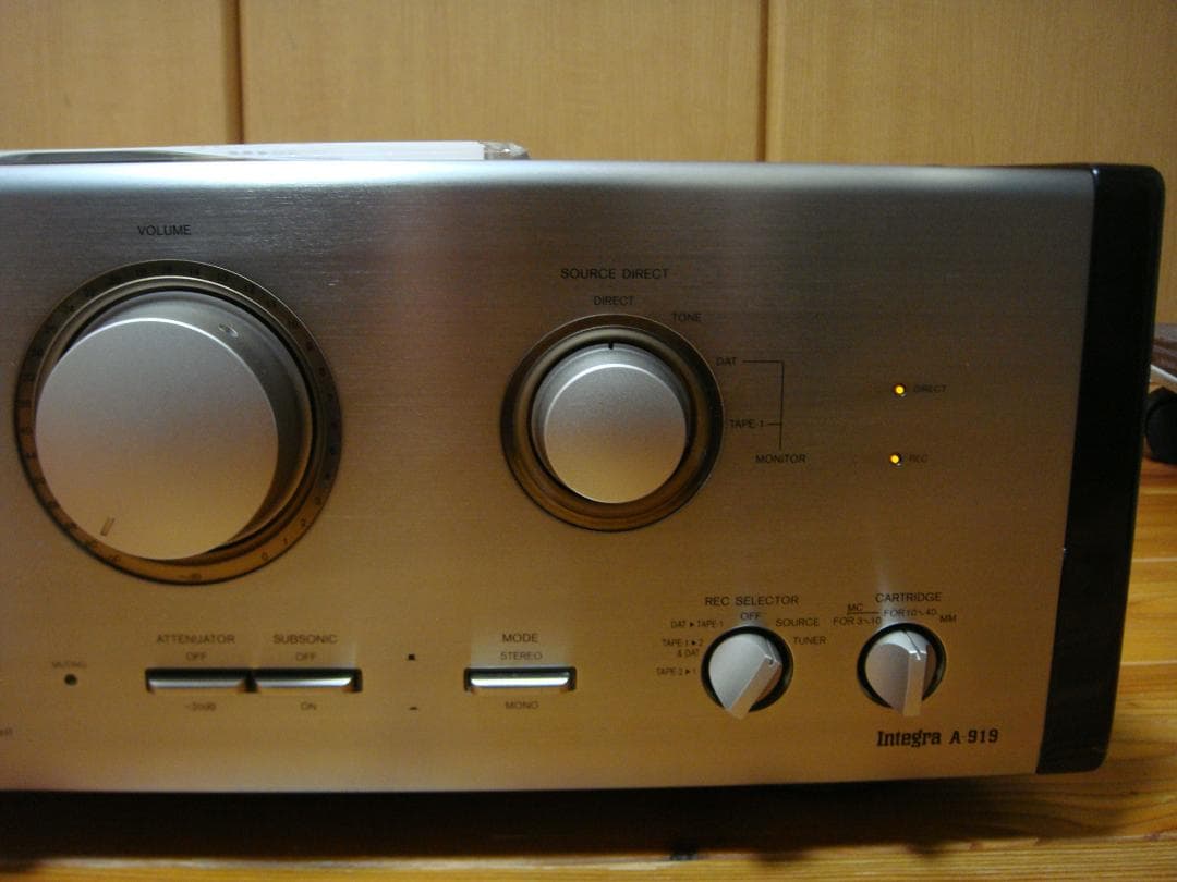 希少 整備済 程度良 ONKYO オンキョー Integra A-919 取説付