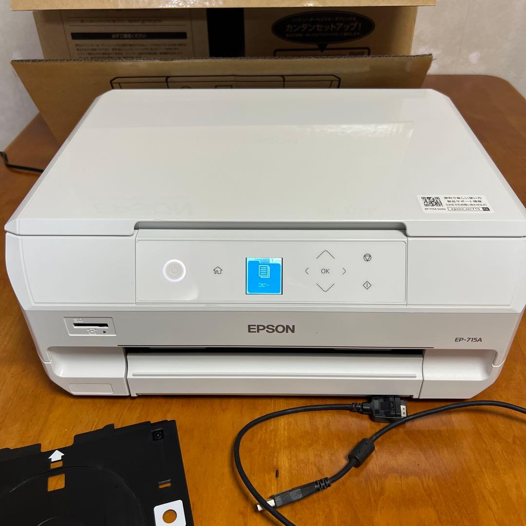 【ジャンク品】美品　EPSON 6色インクジェットプリンター　EP-715A