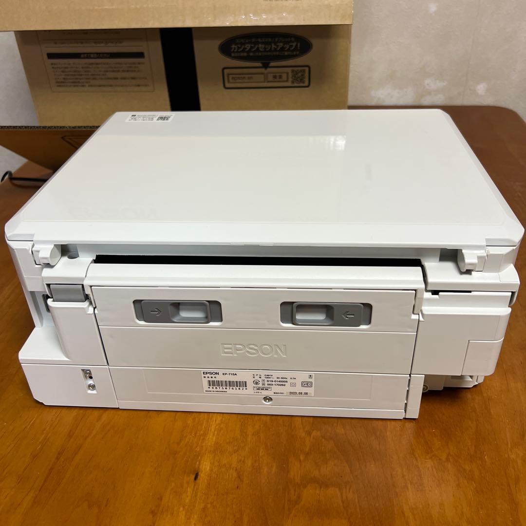【ジャンク品】美品　EPSON 6色インクジェットプリンター　EP-715A