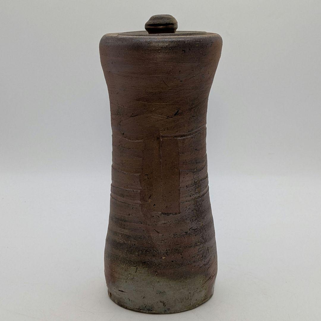 伝統工芸士 高原敏 備前焼 細水指C 共箱共布栞 水差し 抹茶道具 茶器 食器