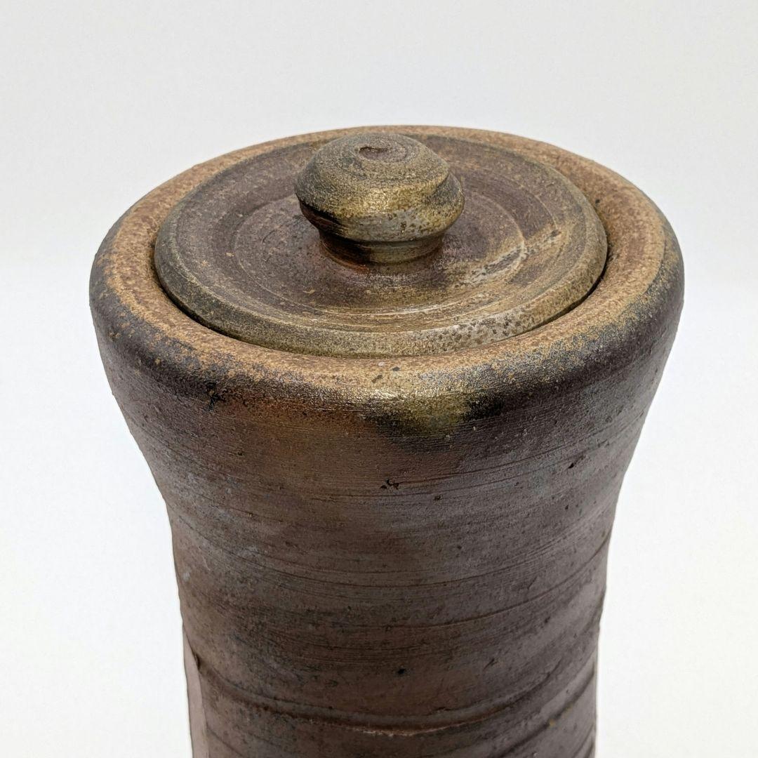 伝統工芸士 高原敏 備前焼 細水指C 共箱共布栞 水差し 抹茶道具 茶器 食器