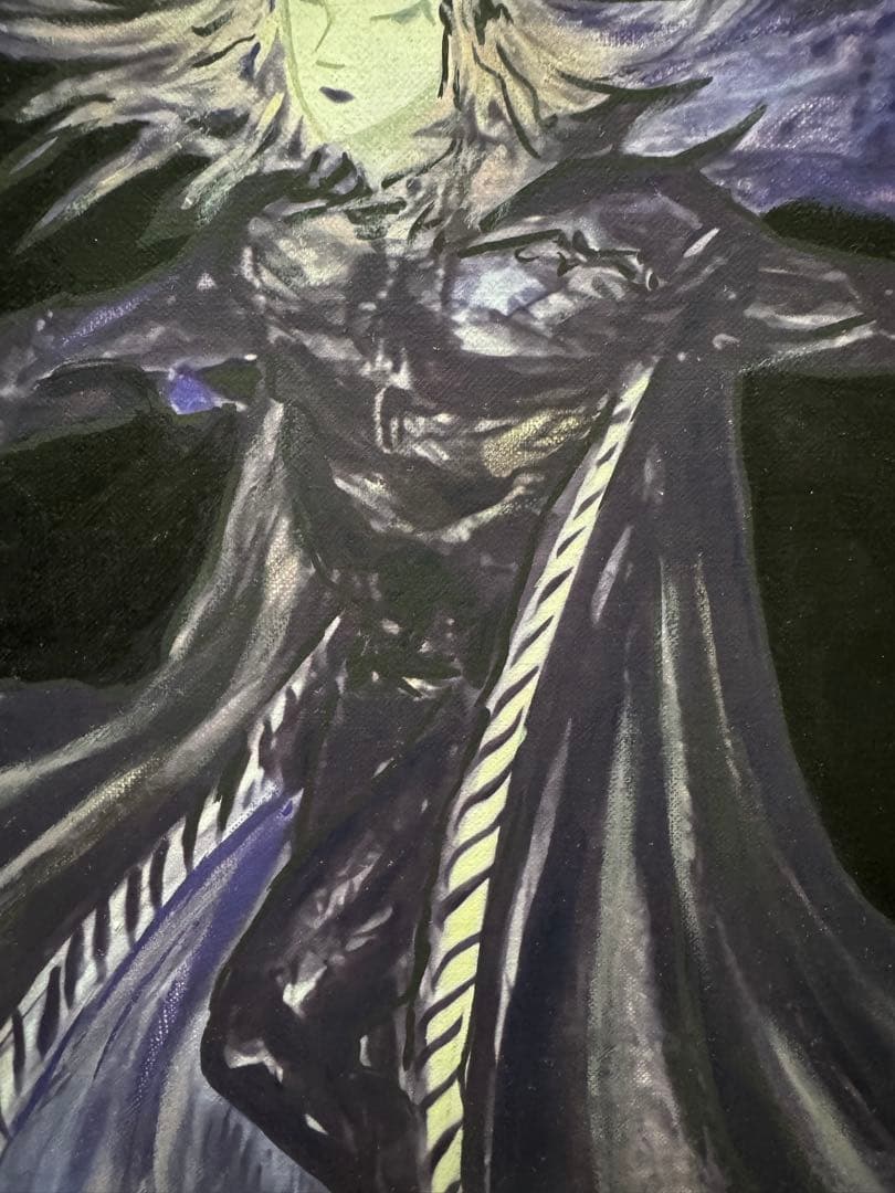 天野喜孝/戦士画/F10号/絵画/額縁/油彩画/肉筆/手書き