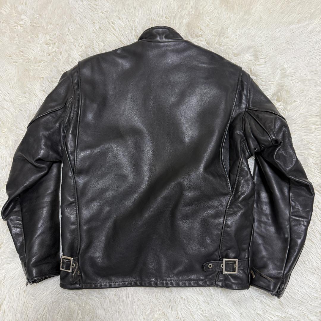 米国製40✨Schott ショット 641 シングルライダース レザー 黒