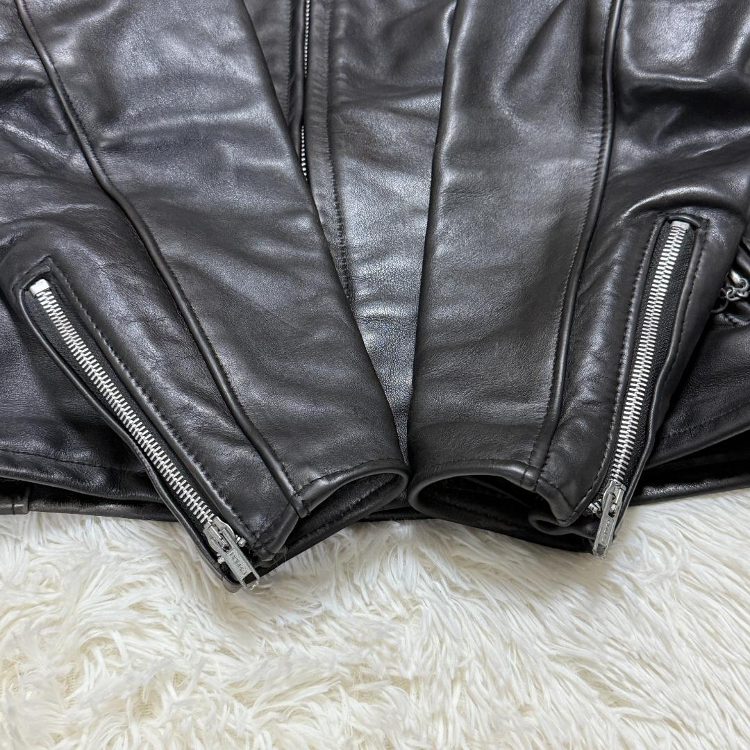 米国製40✨Schott ショット 641 シングルライダース レザー 黒