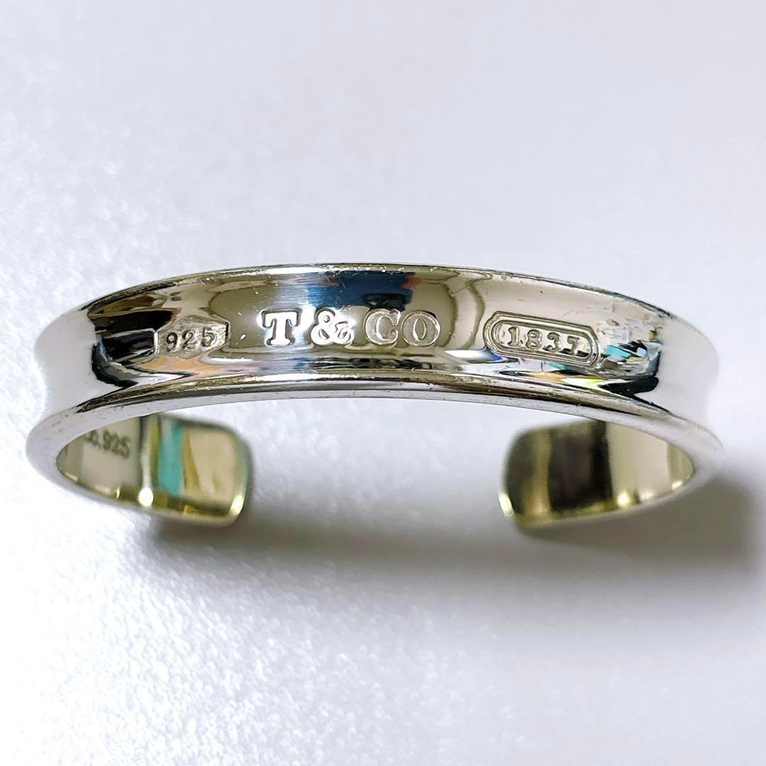 【美品】Tiffany ティファニー ナロー カフ ワイド バングル SV925