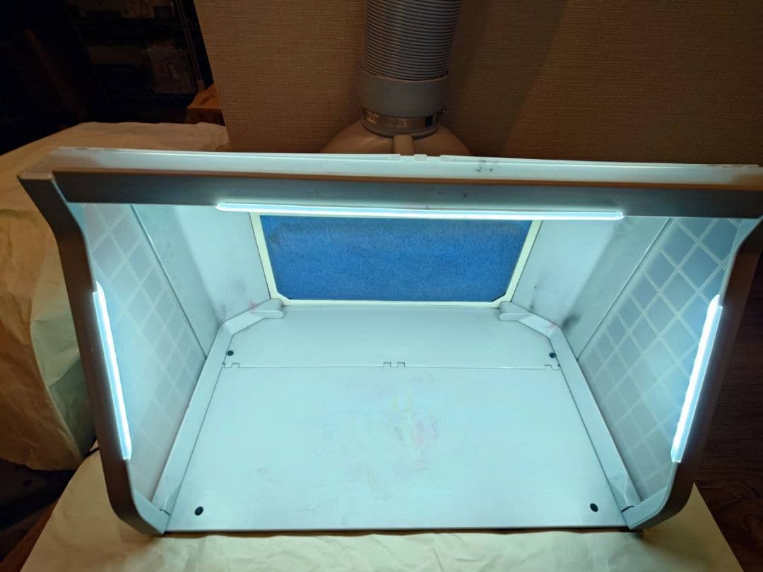 【mokosu】塗装ブース HS-E550 2基ファン スプレー LED