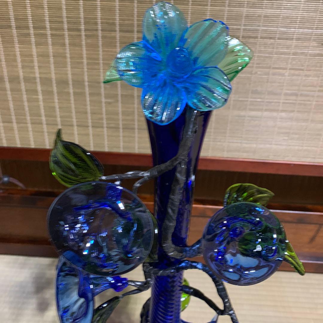 ガラス花　花瓶