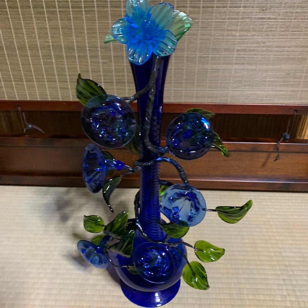 ガラス花　花瓶