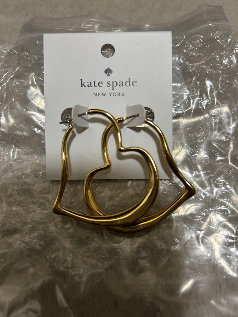 ちゃん kate spade アムール ゴールドフープピアス　完売品！！