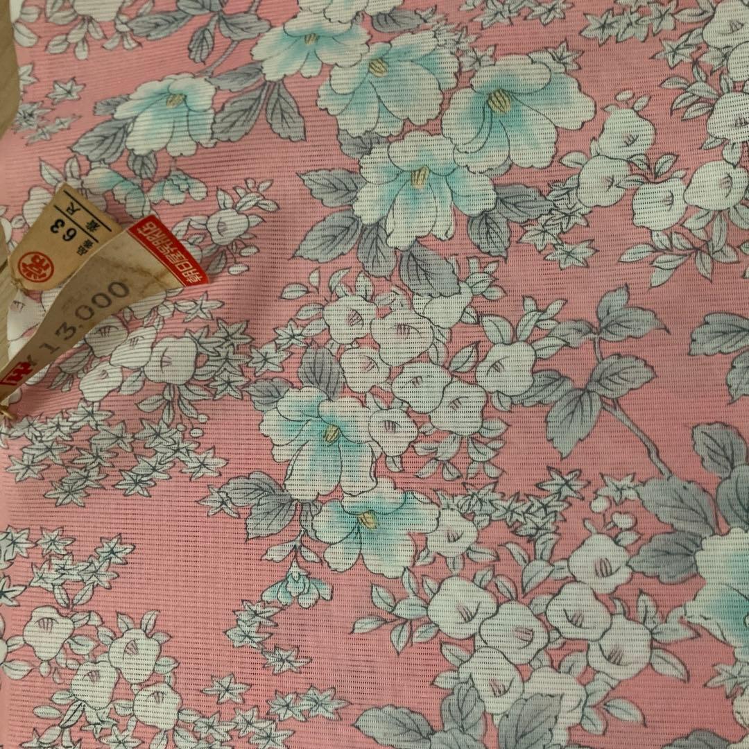 着物　反物 6点セット　白　青　花柄