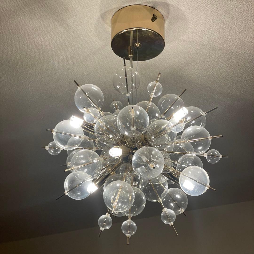 バブルシャンデリア　ゴールド　6灯