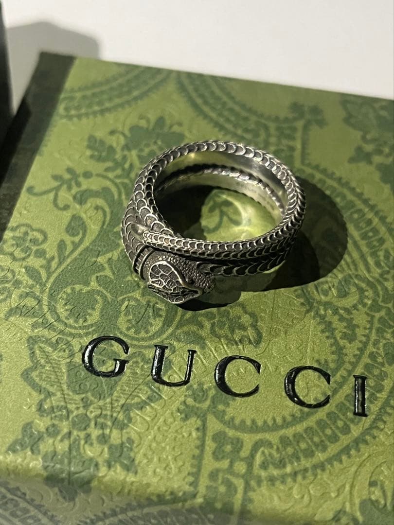 GUCCI グッチ スネークリング シルバー 指輪 メンズ 蛇 サイズ18