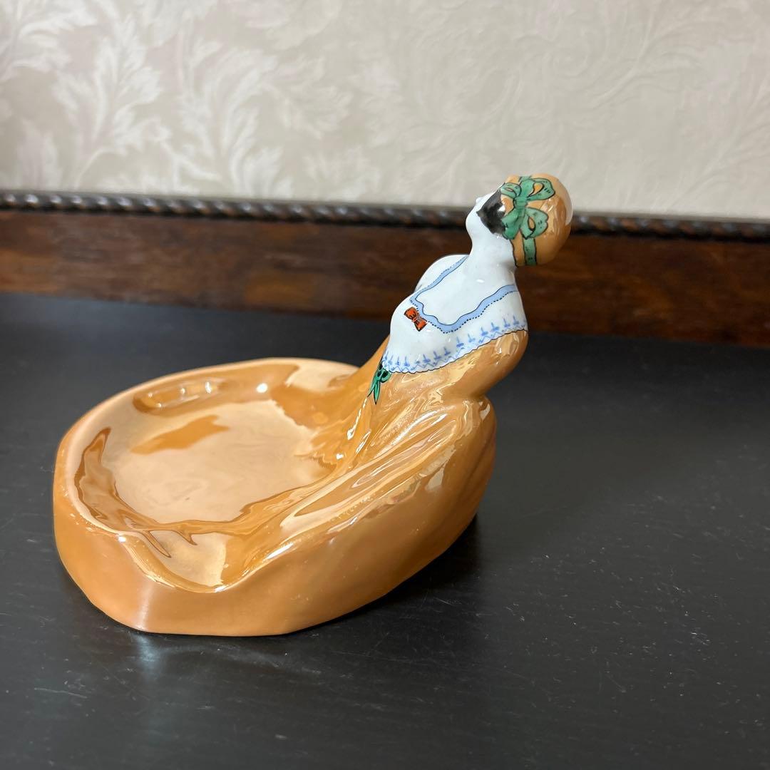 オールドノリタケ　デコレディ　ラスター彩 小物入れ・ピントレー　 アンティーク