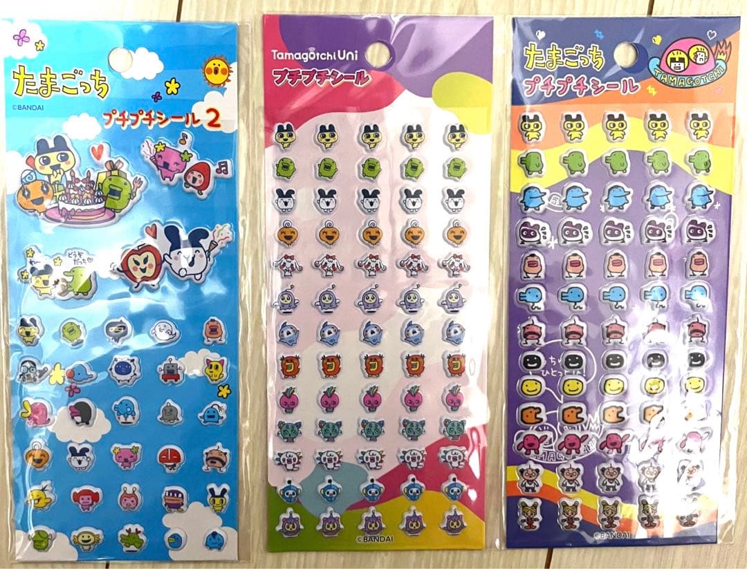 正規品　おはじきシール　ウサハナ　はぴだんぶい　たまごっち　リラックマ　サンリオ