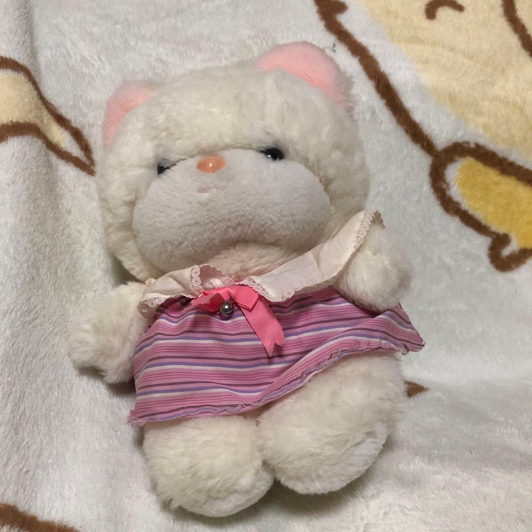 昭和レトロ　ヴィンテージ 吉徳　クリーミー　猫　ぬいぐるみ　中古品　2こセット