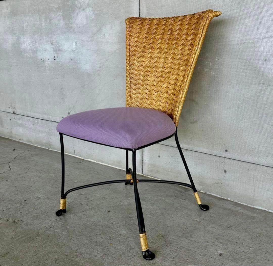 ✦レトロモダンの香り漂う✦ 《Oliver製 アイアンチェア》無骨×上品な佇まい