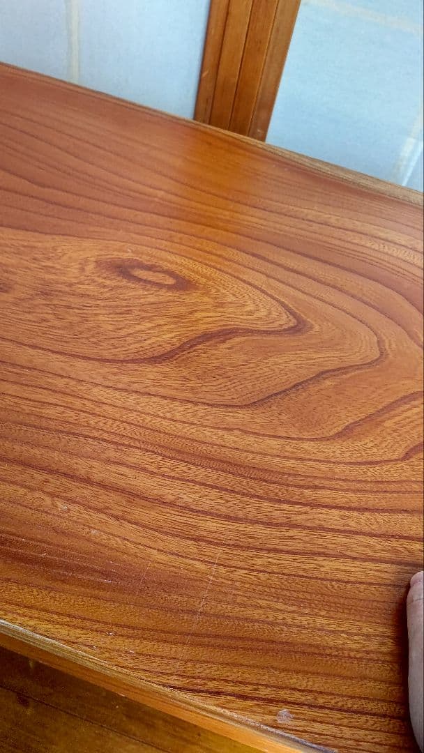値下げ！昭和レトロ 古家具 木製　引き出し付　けやき　欅　座机　アンティーク