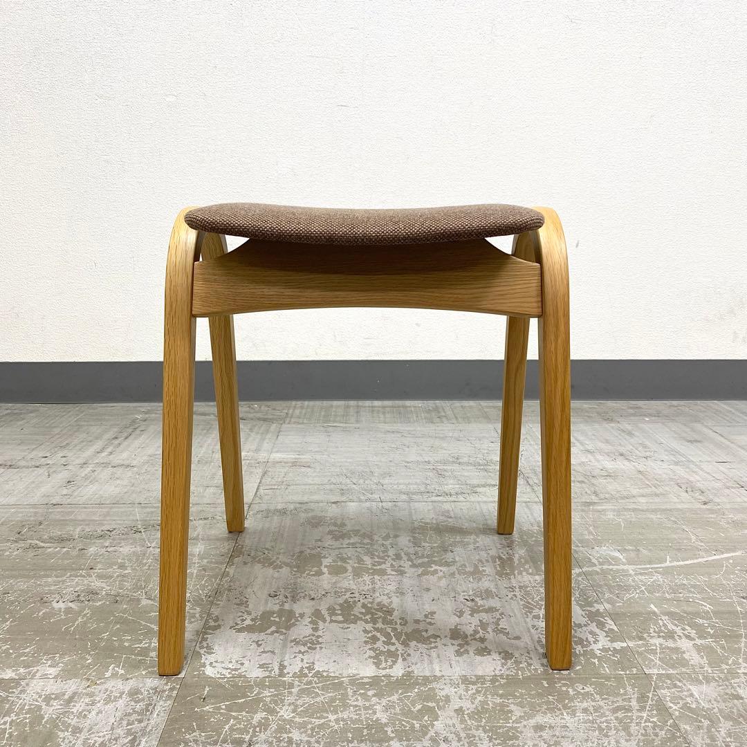 秋田木工 No.202 スツール ナラ材 スタッキングチェア 椅子 2