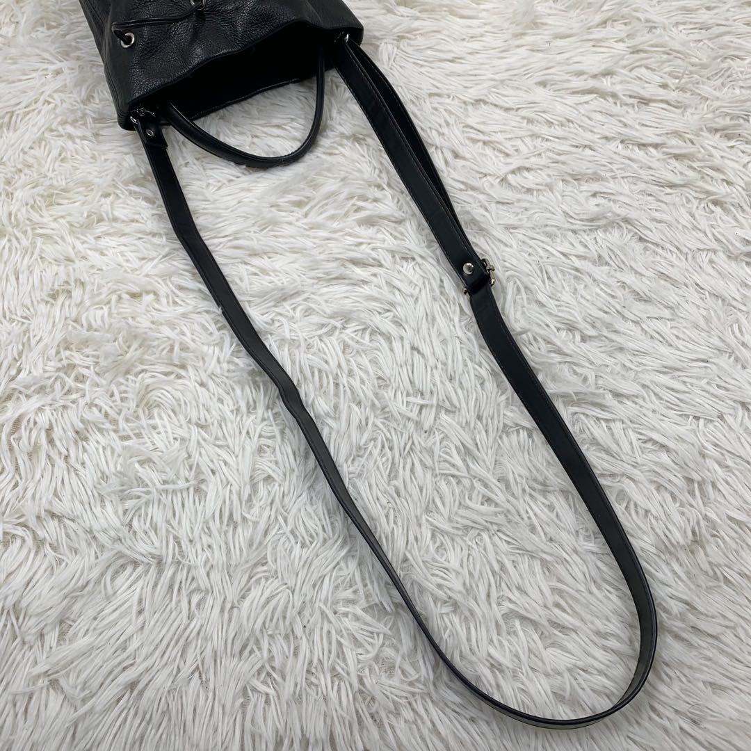【✨美品✨】バレンシアガ ハンドバッグ 2way ドローストリング ブラック
