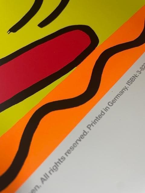 額装作品/Untitled dancing dogs（キース ヘリング）ポスター