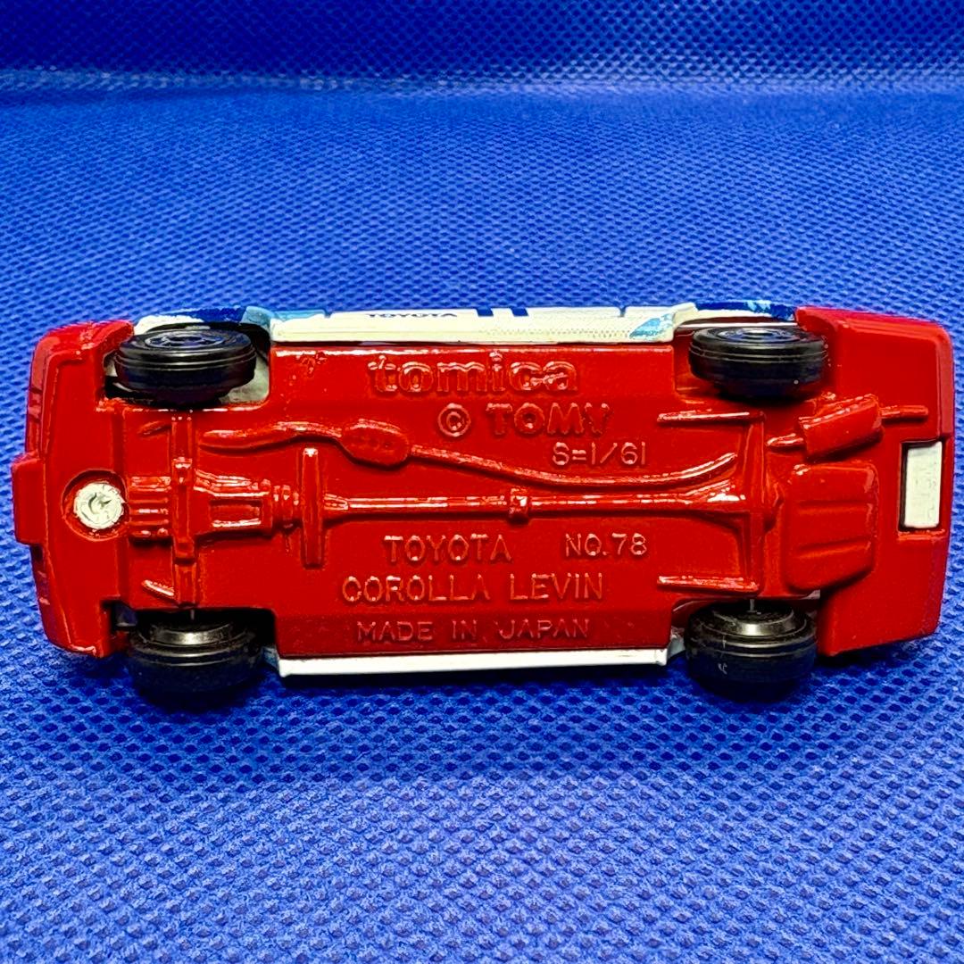 黒箱 トミカ　トヨタカローラレビン3ドア グループＡフェア 特注品 日本製
