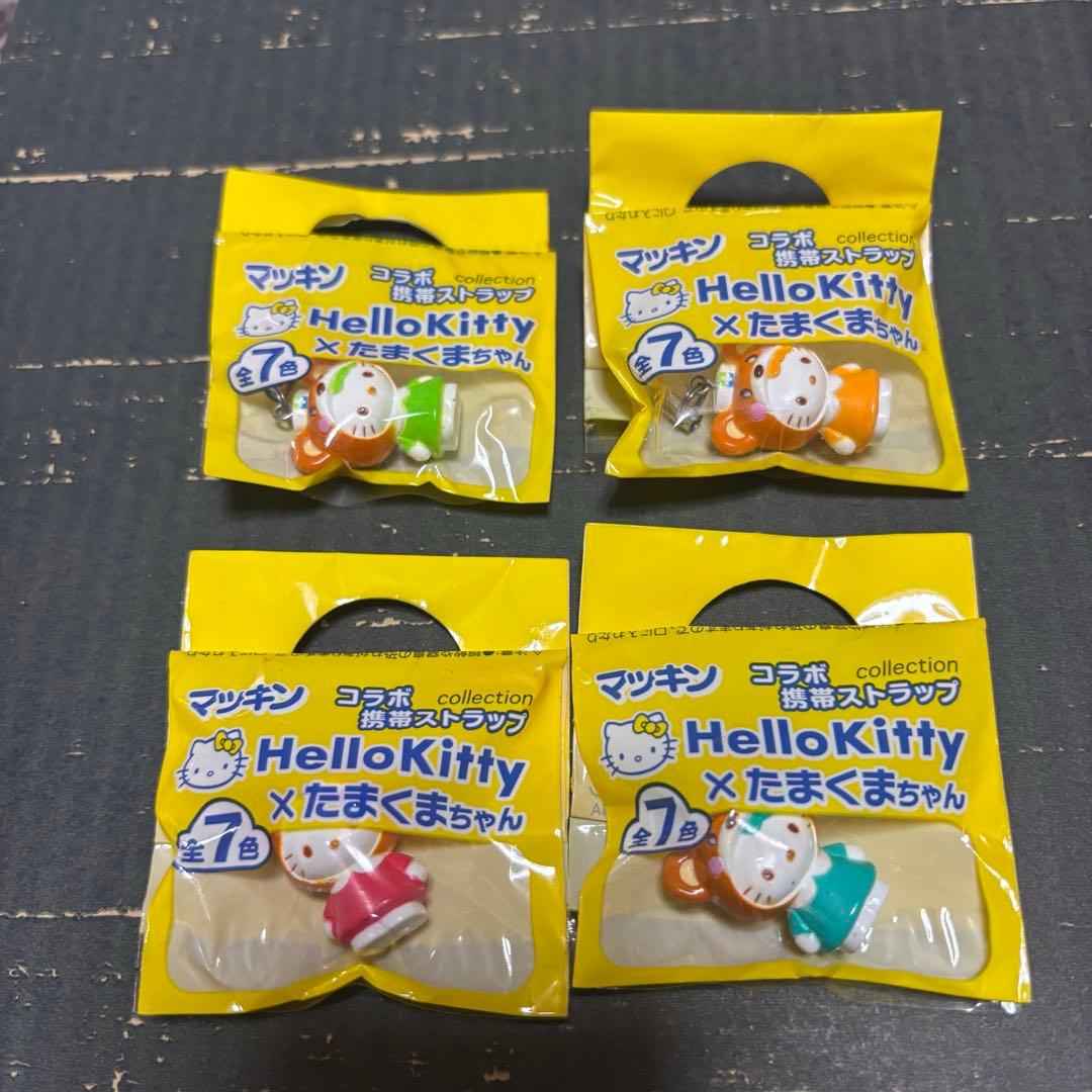 キティ2007年製激レアハローキティ×たまくまちゃんコラボ ストラップ マッキン