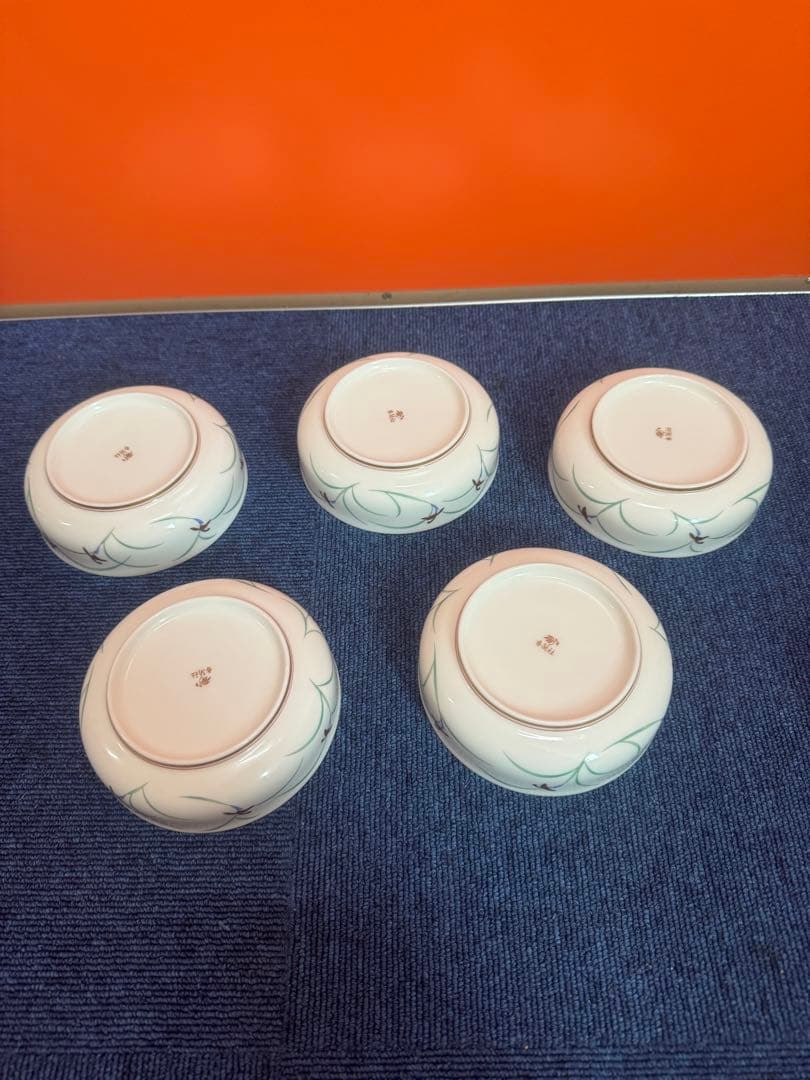 1703 香蘭社　リンドフィールド　小鉢　5客　金彩　未使用