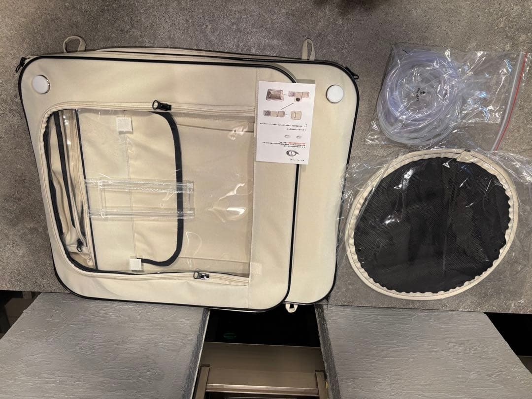 ペット用 酸素室セット Sサイズ 酸素濃縮器・酸素濃度計付き