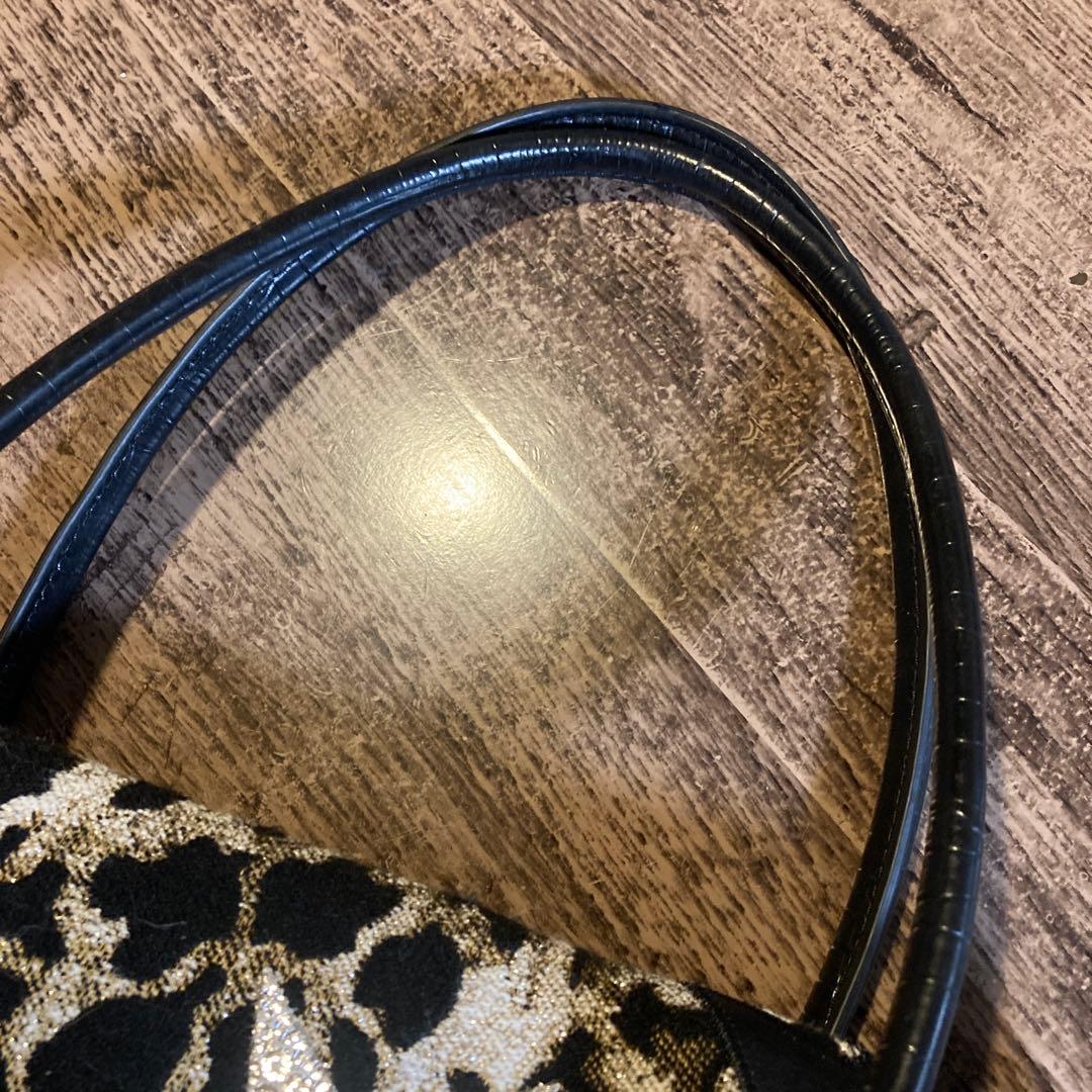 Think Bee ! ロッカーバッグ.パッチワークハンド.トート★レオパード